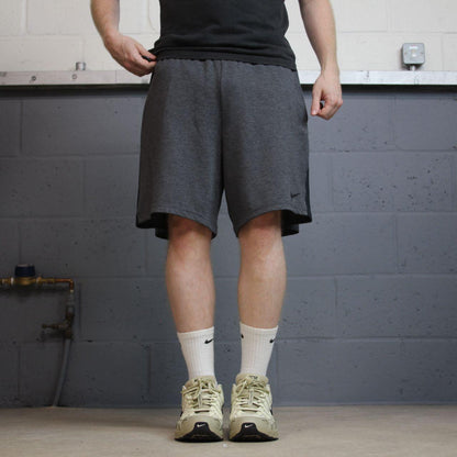 Nike sports shorts y2k loose grey Dri-Fit floaty summer gym shorts