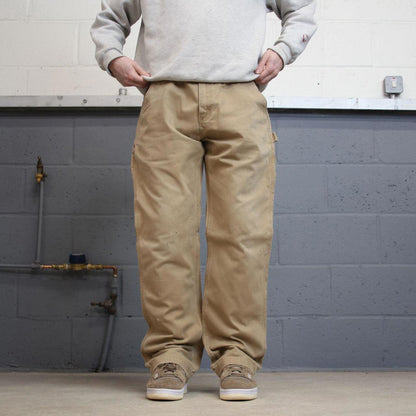Carhartt carpenter pants W36L32 tan relaxed 90s style cargos