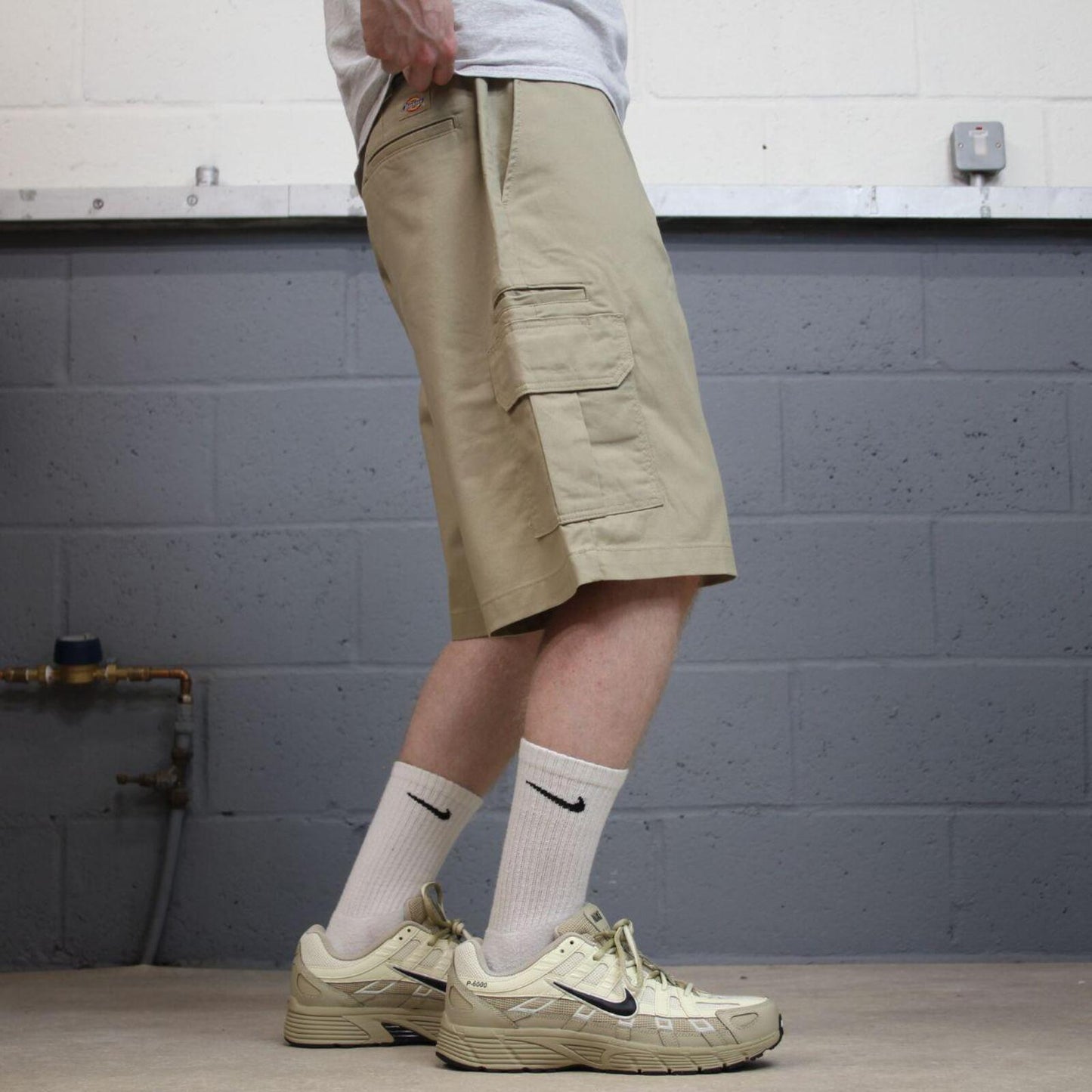 Dickies baggy cargo shorts khaki Twill chino skater style shorts wide leg