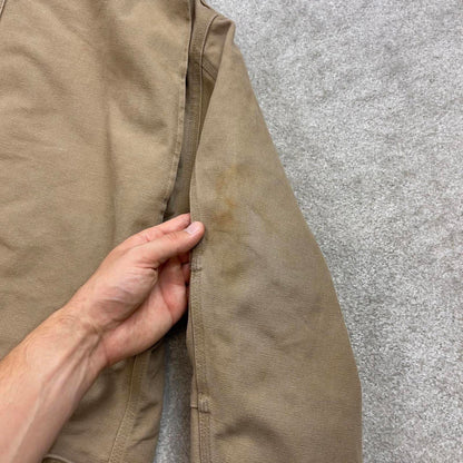 Vintage sand brown Carhartt traditional Detroit jacket Large technical boxy cropped fit 90s skater