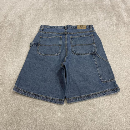 Denim cargo shorts y2k carpenter blue Loose Full Blue skater cargo surf jorts