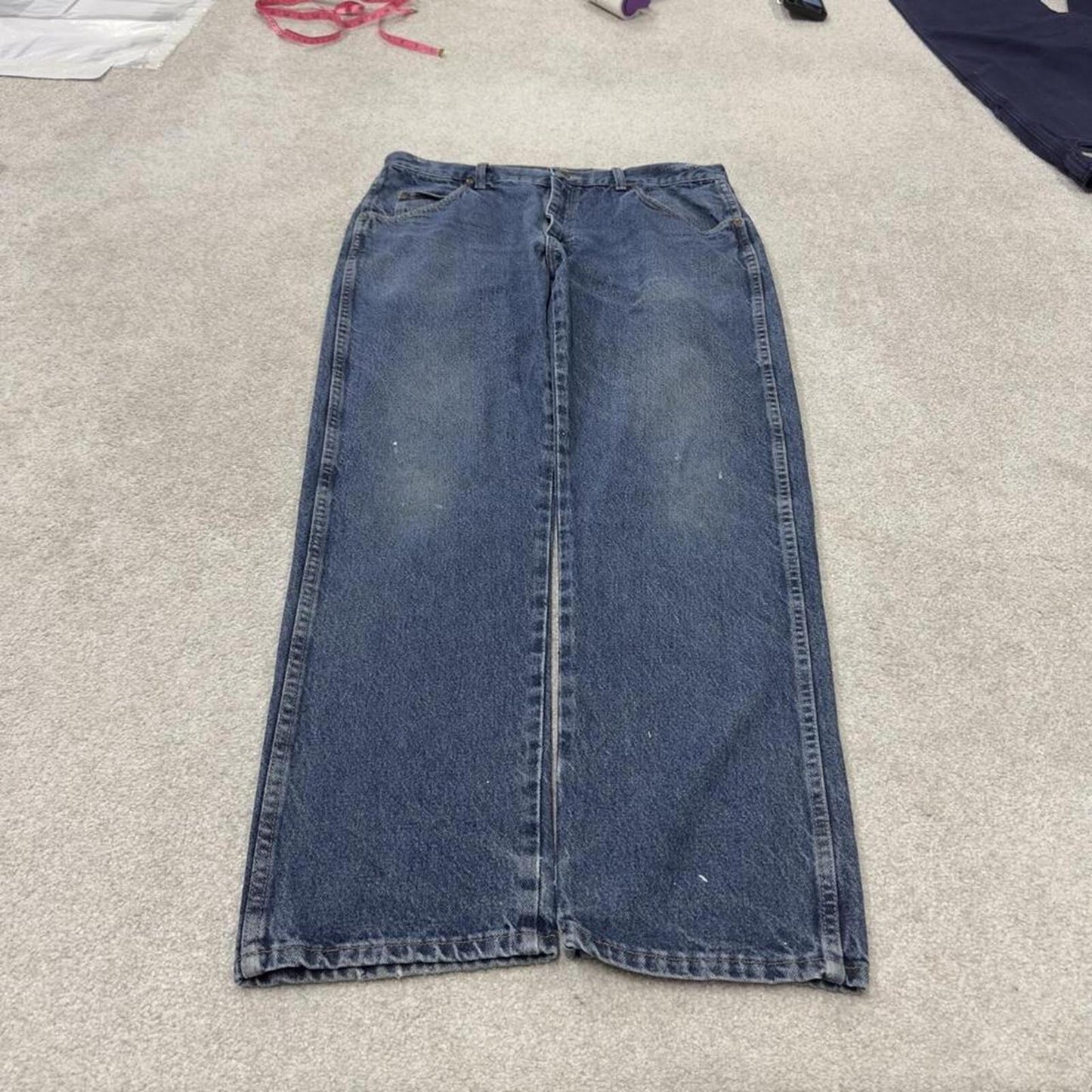 Vintage Wrangler jeans blue Straight leg 5 pocket workwear jeans