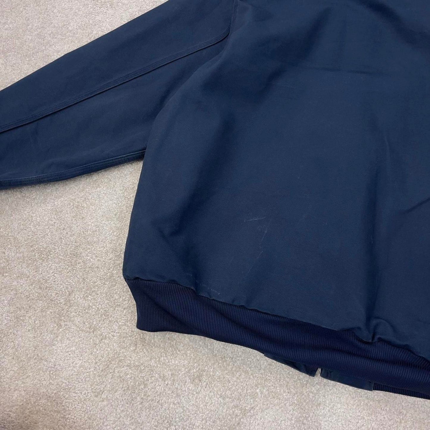 Vintage navy Carhartt hooded active jacket 2XL canvas bomber