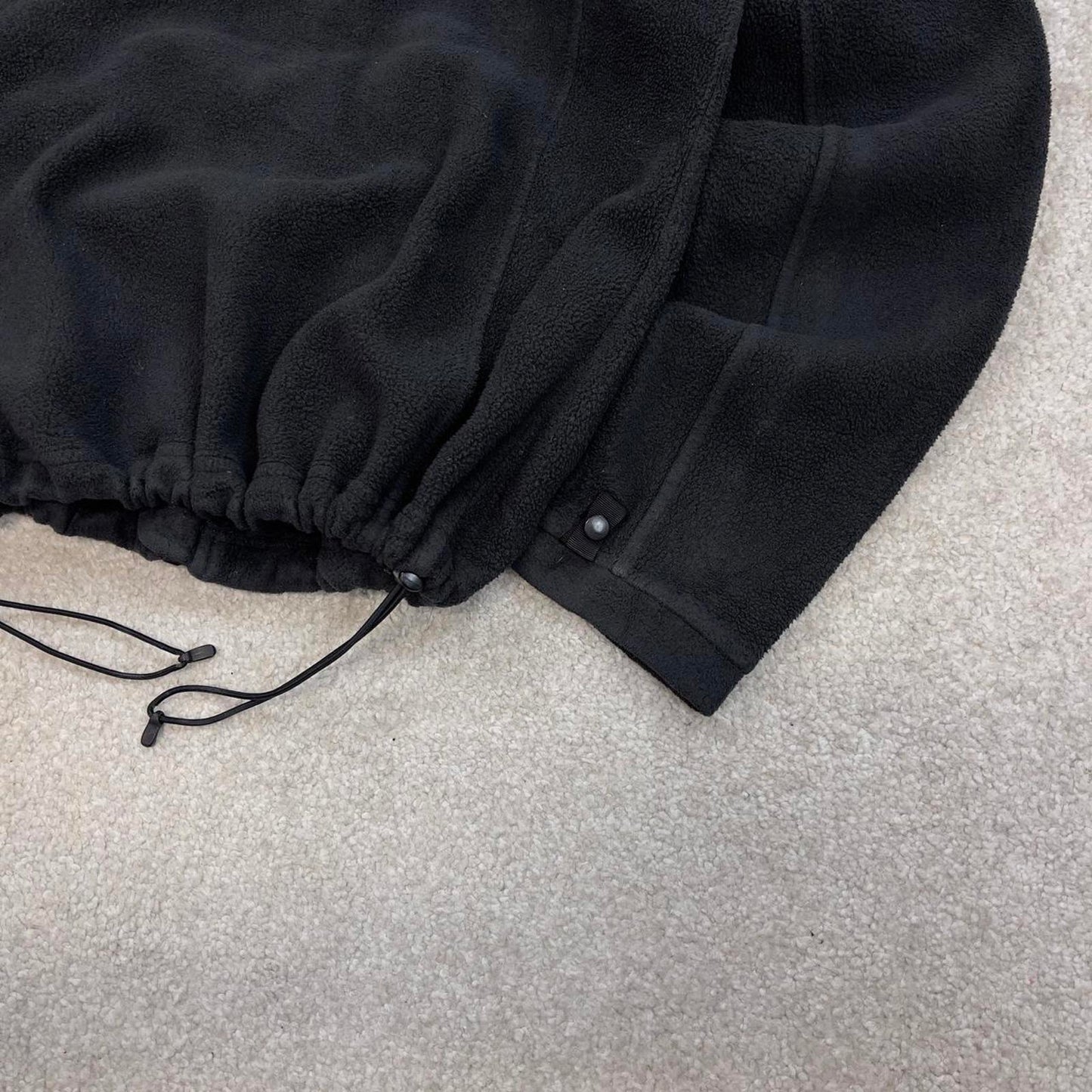 Black North Face technical zip up fleece Small women's TNF y2k style autumn