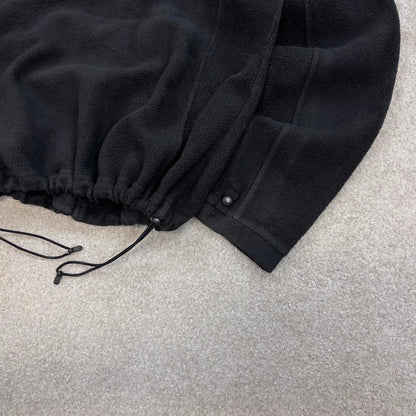 Black North Face technical zip up fleece Small women's TNF y2k style autumn