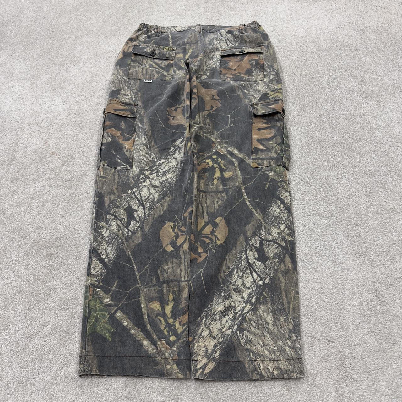 Vintage camo cargo utility pants Y2K khaki mossy oak camouflage pattern hunting trousers