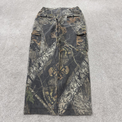 Vintage camo cargo utility pants Y2K khaki mossy oak camouflage pattern hunting trousers