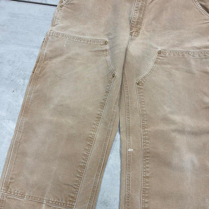 Vintage Carhartt double knee carpenter jeans W38L29 tan baggy 90s style skater cargos