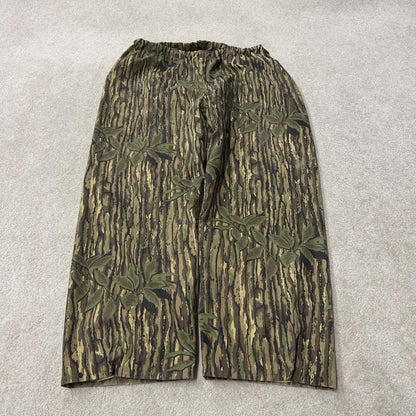 Vintage goretex waterproof baggy pants y2k khaki Cabelas Realtree camo wide leg adjustable trousers