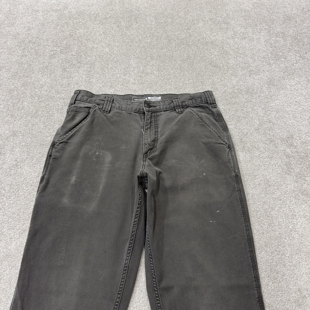 Carhartt carpenter pants relaxed y2k grey Straight leg skater style workwear pants