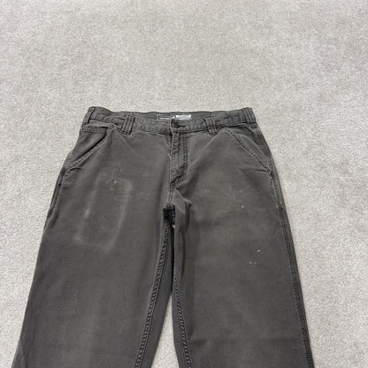 Carhartt carpenter pants relaxed y2k grey Straight leg skater style workwear pants