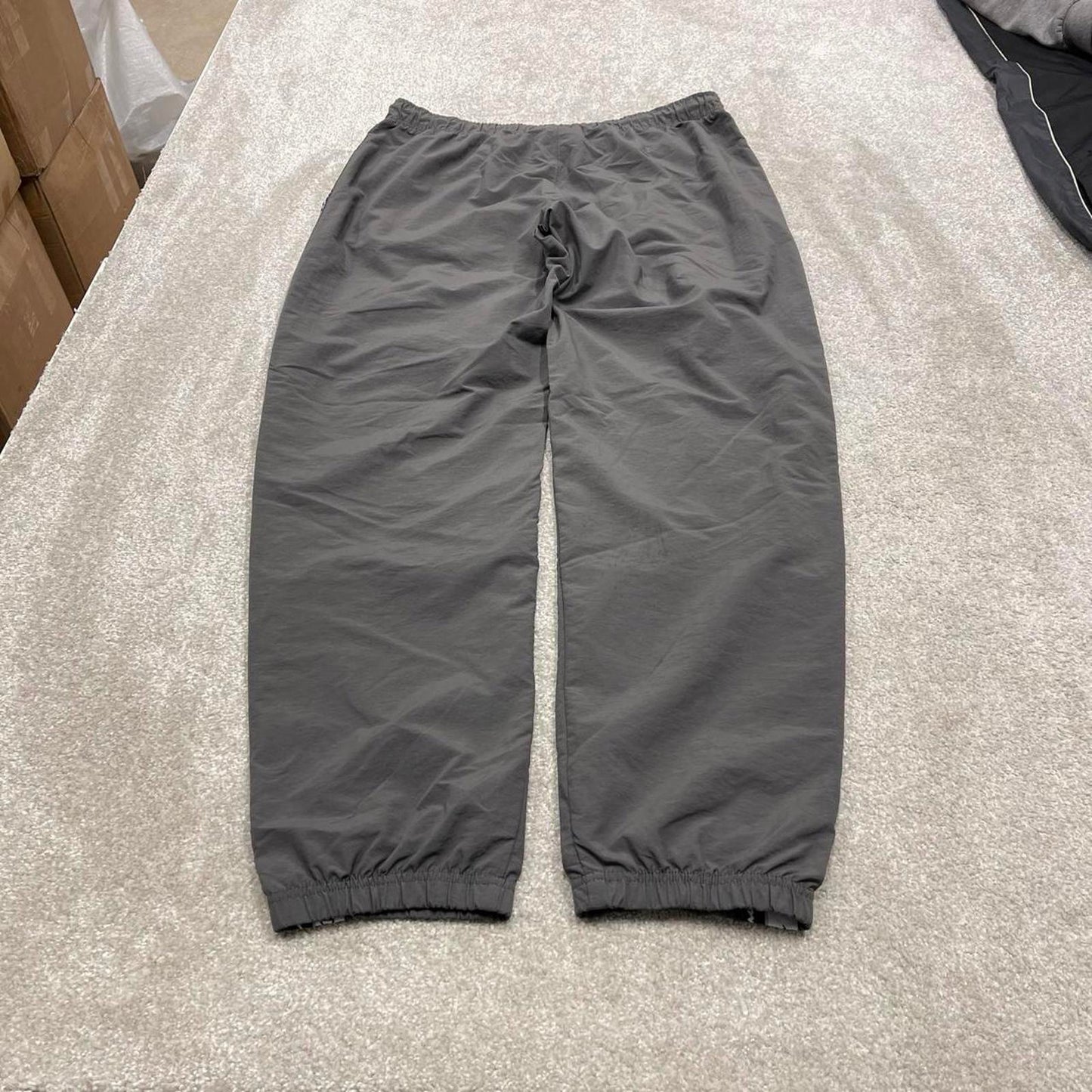 Y2k baggy Champion tracksuit bottoms 2XL loose grey trackies 00s style joggers stripe track pants