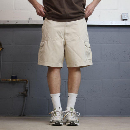 Y2K Columbia cargo technical shorts beige Loose chino utility summer festival hiking shorts