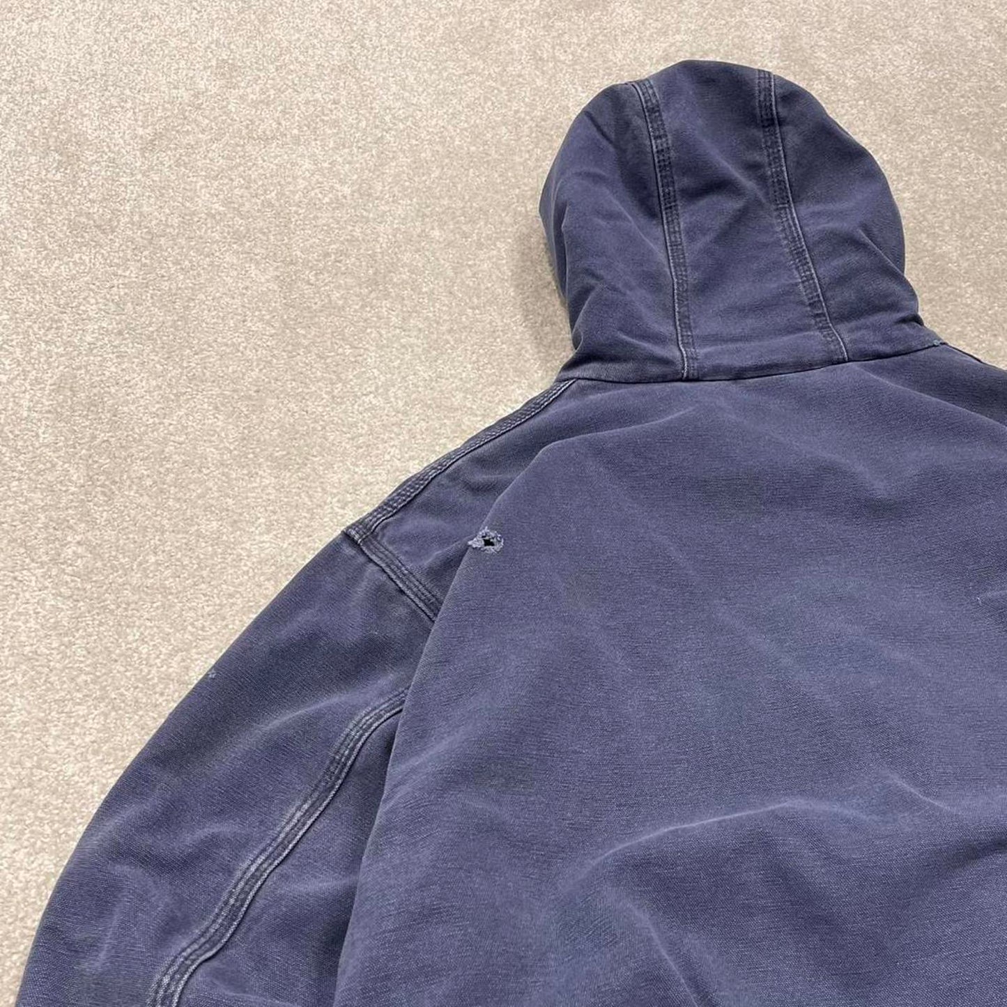 Vintage Carhartt jacket hooded active XL Men's blue technical canvas 90s style skater bomber