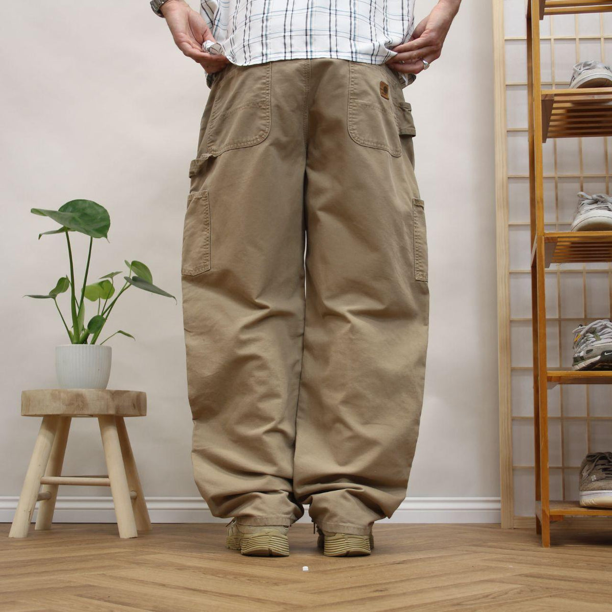 Baggy Carhartt carpenter pants wide leg y2k Loose dungaree fit utility skate cargo trousers