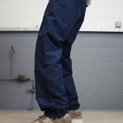 Navy Adidas trackies M y2k style sportswear track pants print logo
