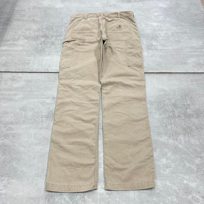 Mens Carhartt carpenter trousers W34 L34 beige skater cargos