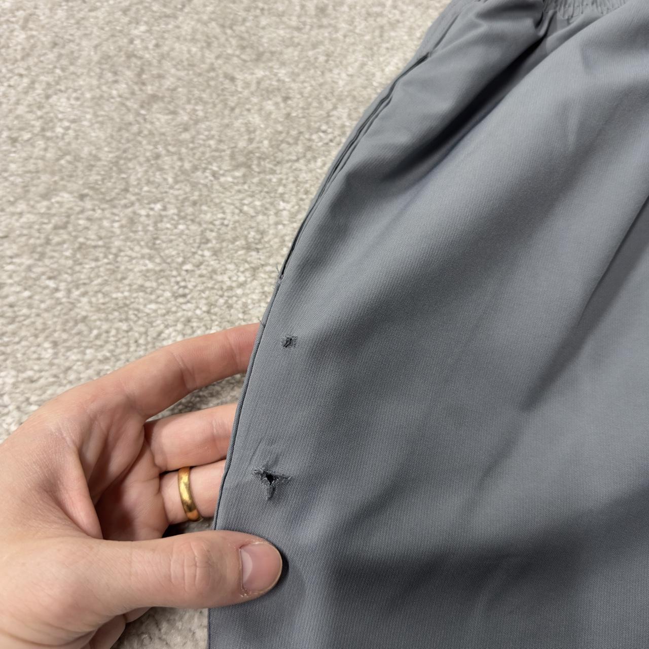 Y2K champion tracksuit bottoms grey XXL Wide leg 2000s style mesh lined track pants