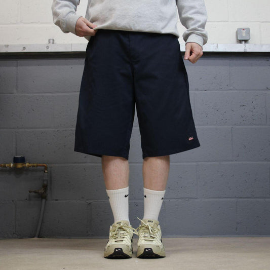 Dickies baggy carpenter shorts navy Twill chino skater style shorts wide long leg