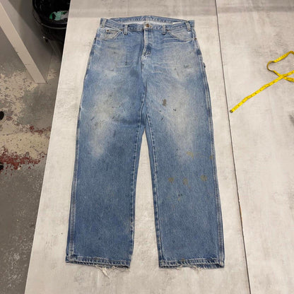 Mens baggy Dickies carpenter jeans W36 L34