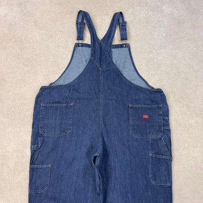 Blue denim Dickies dungarees W48L26 USA mens overalls