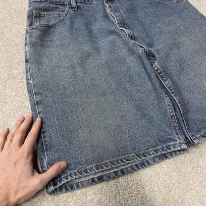 Wrangler denim shorts Y2K loose blue Summer surf style summer shorts