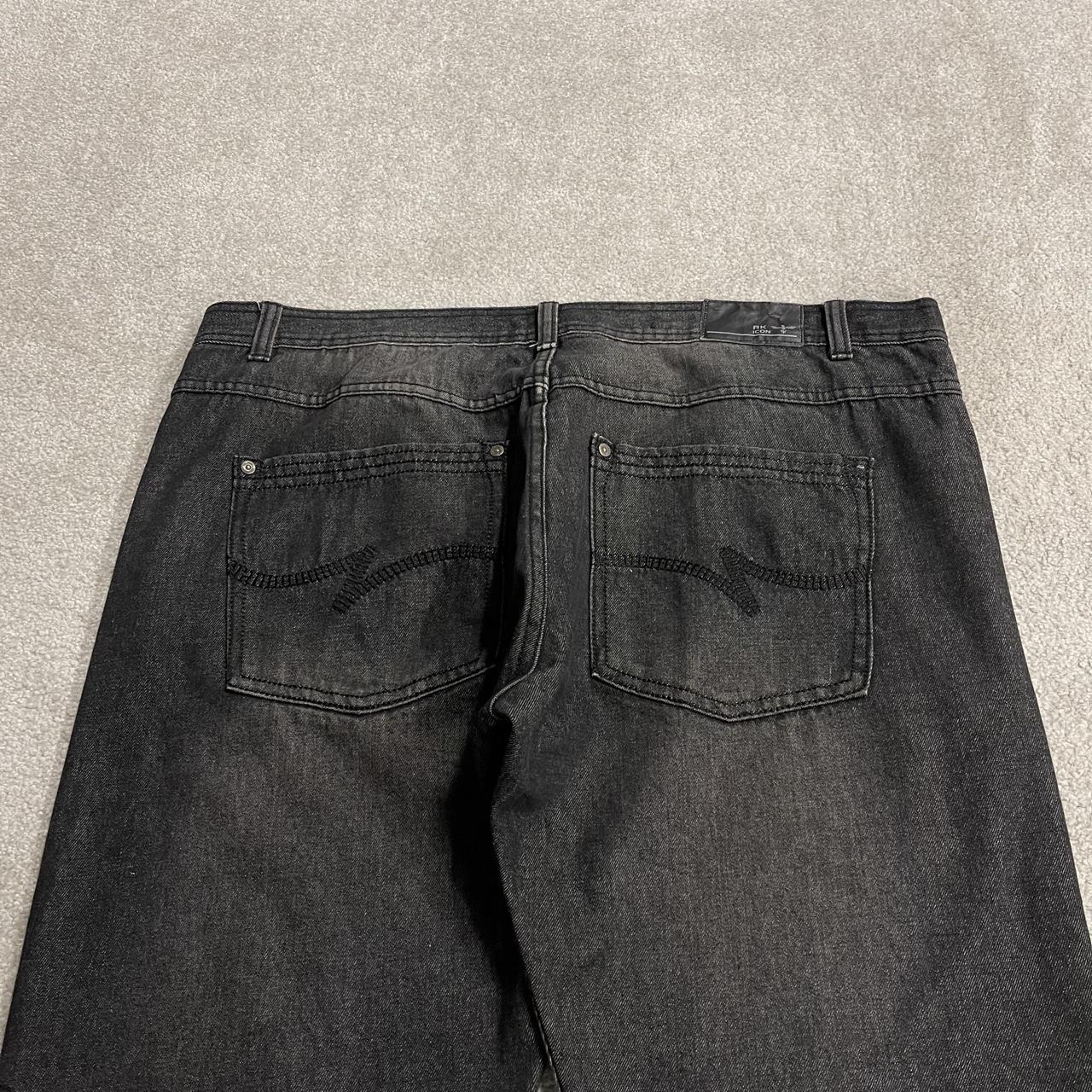 Y2K RK Icon jeans W42L32 faded black denim
