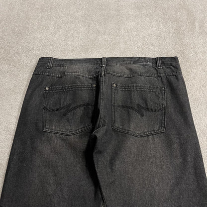 Y2K RK Icon jeans W42L32 faded black denim