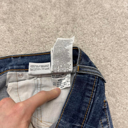 Blue Levis 505 jeans W40L29 90s y2k style 5 pocket denim pants casual autumn wear red tab