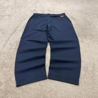 Navy Red Kap pants W34L28 loose y2k chino style skate trousers patch logo