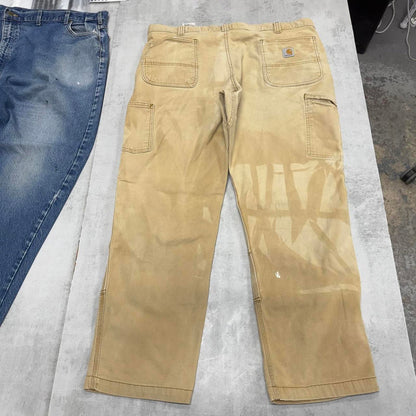 Carhartt double knee carpenter pants W40 L30 loose tan 90s style cargo skater pants