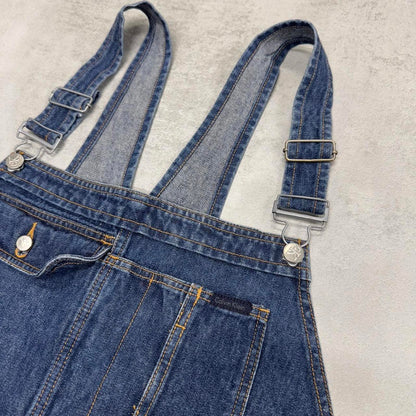 Blue denim Calvin Klein Jeans dungarees XL W40L32 USA mens overalls