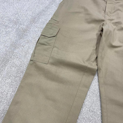Beige Dickies cargo pants W34L30 twill style 90s skater work pants loose American workwear