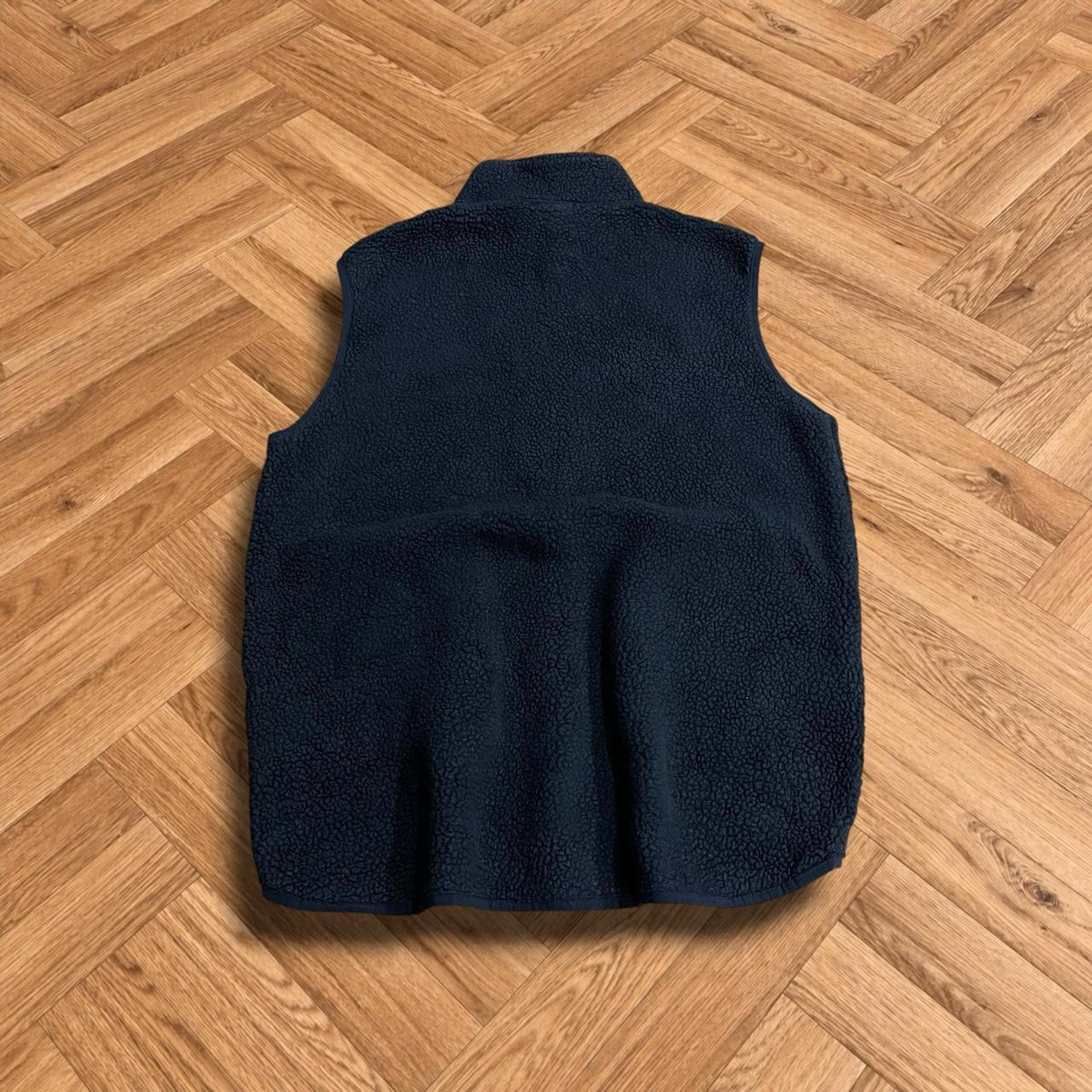 Y2K Colombia teddy bear fleece gilet Men’s black full zip autumn sleeveless pile fleece