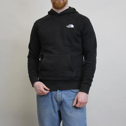 Black North Face hoodie S pullover jumper print tnf spellout design
