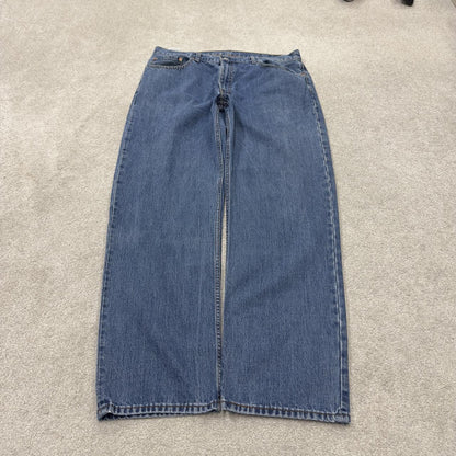 Levi’s 550 jeans Y2K blue denim loose leg 2000s style pants red tab logo