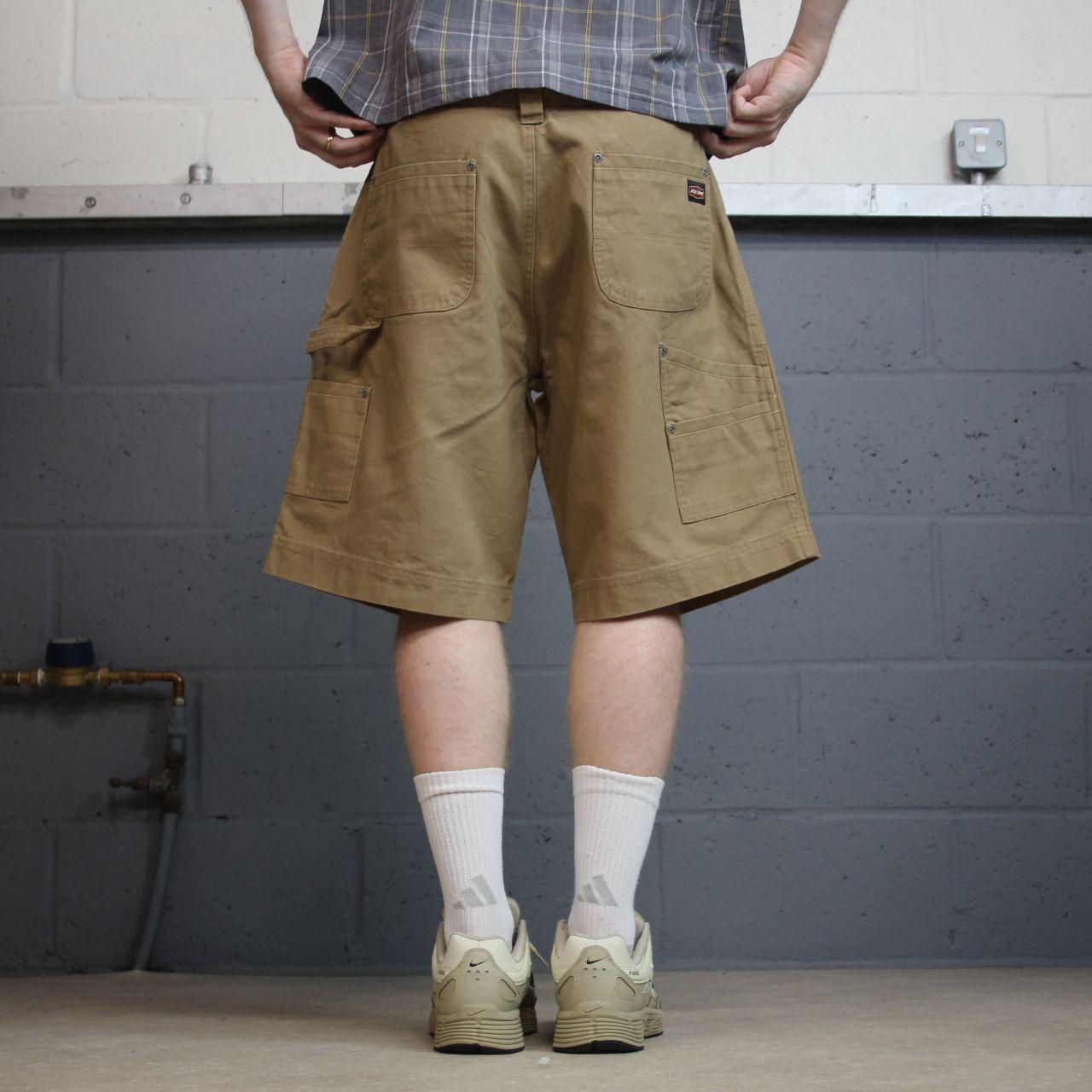 Jesse James baggy surf shorts y2k carpenter tan Loose canvas loose leg summer festival jorts
