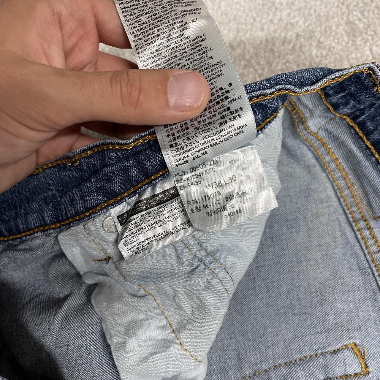 Levi's 505 straight fit jeans y2k blue Regular straight leg denim pants red tab logo