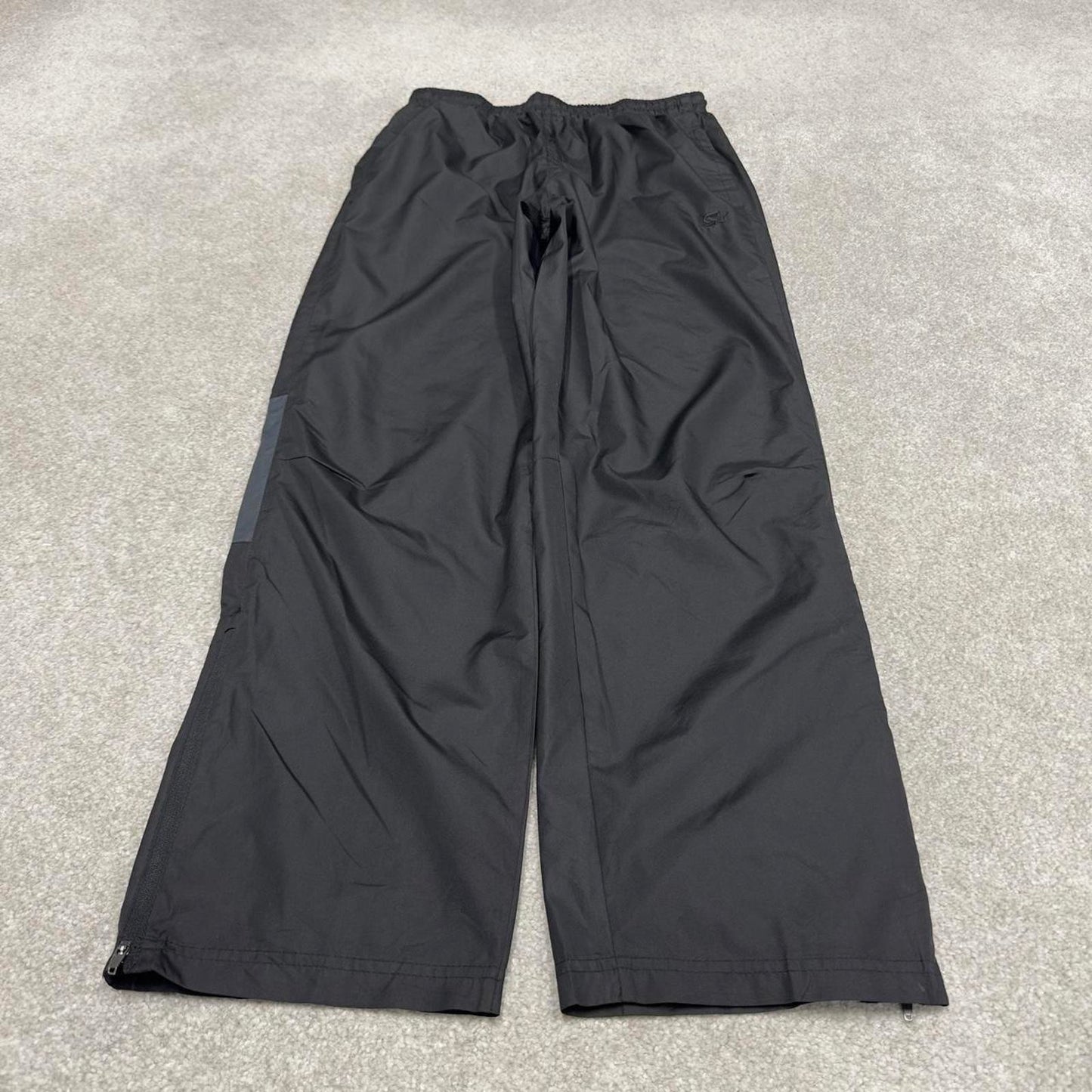 00s baggy Starter tracksuit bottoms black small loose y2k style sportswear track pants gym wear