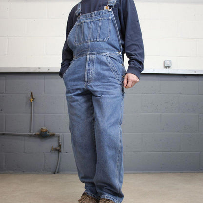 Vintage Old Navy dungarees W34L30 blue mens denim overalls