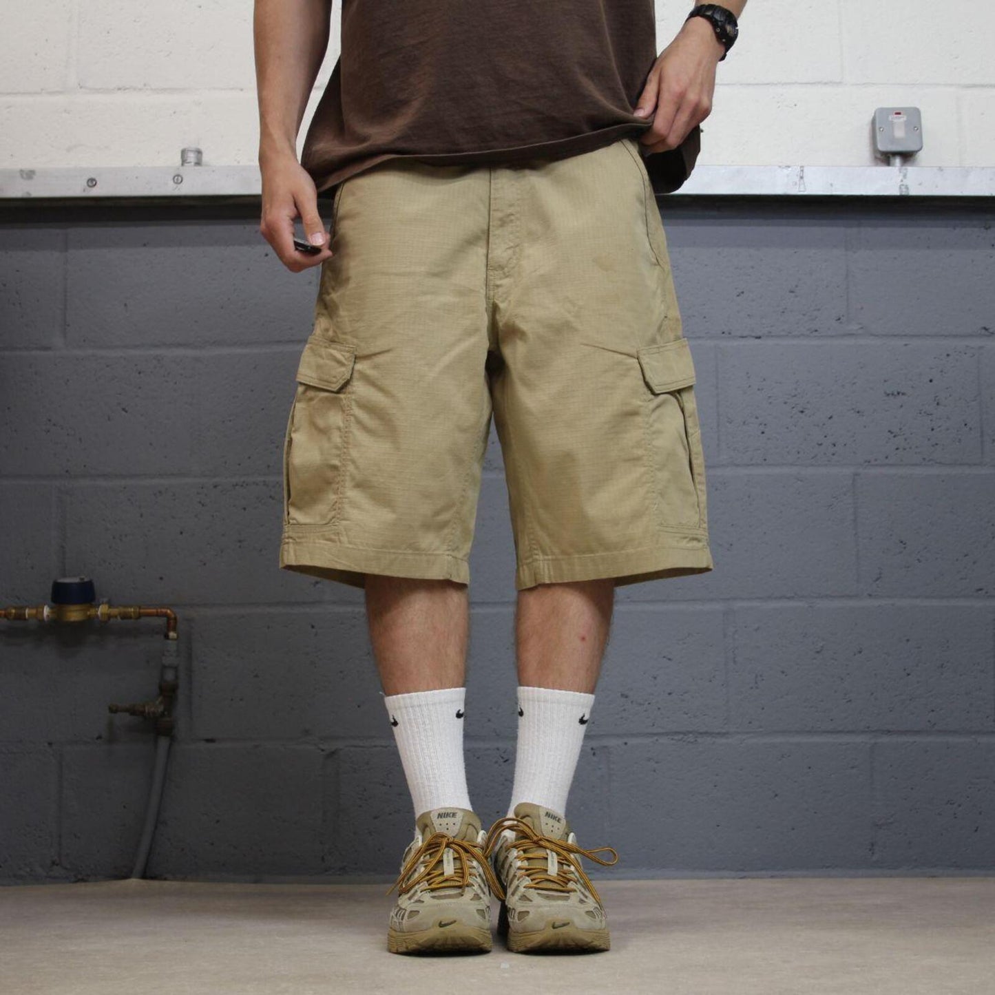 Carhartt baggy cargo shorts khaki Relaxed fit skater style summerwork shorts