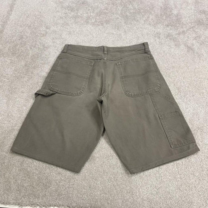 Rustler carpenter shorts khaki grey Loose skater style summer festival cargo jorts
