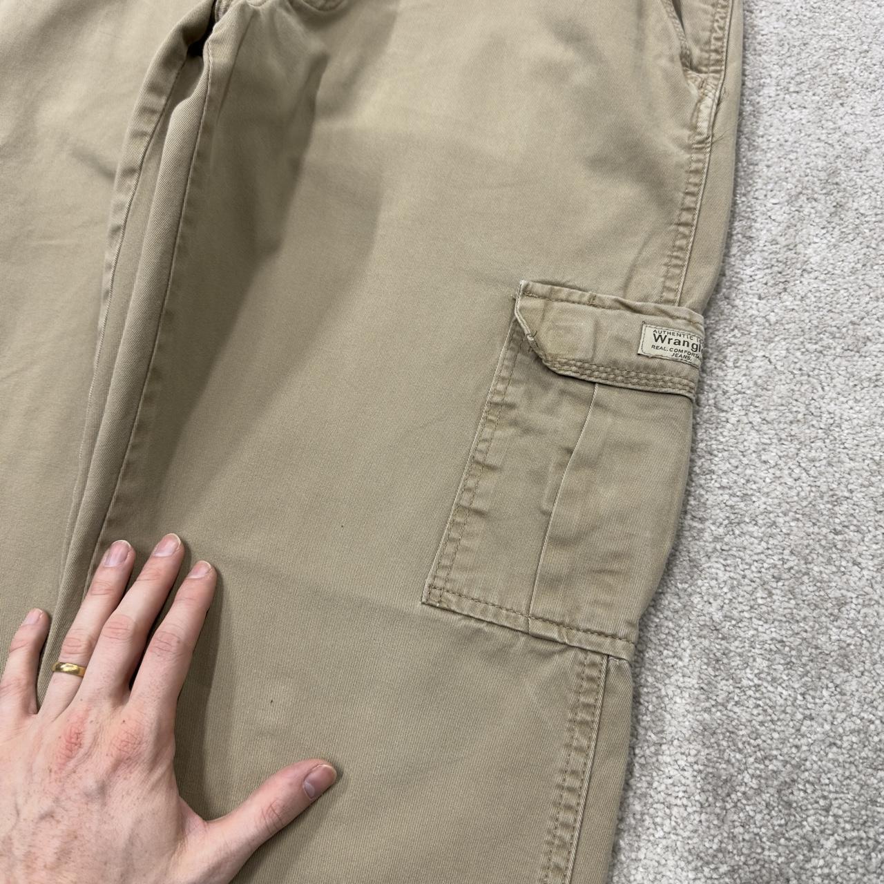Baggy Wrangler cargo pants relaxed y2k khaki Loose straight leg relaxed skater work pants