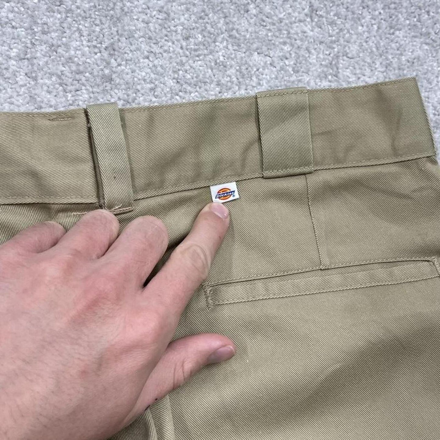 Vintage Dickies work pants chino khaki Loose original fit twill skate style trousers