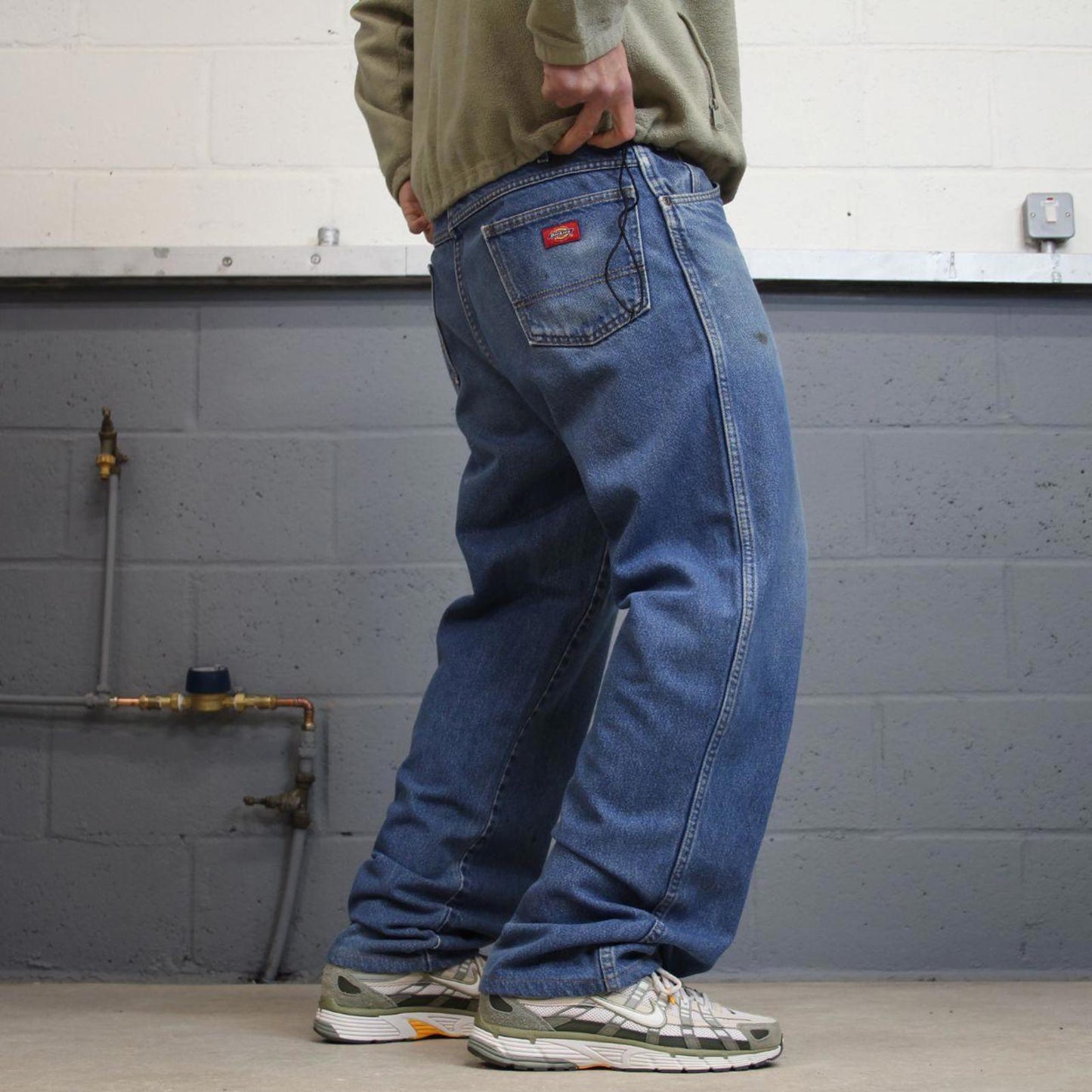 Vintage 90s Dickies jeans y2k skater style W38L33 blue denim 5 pocket workwear pants