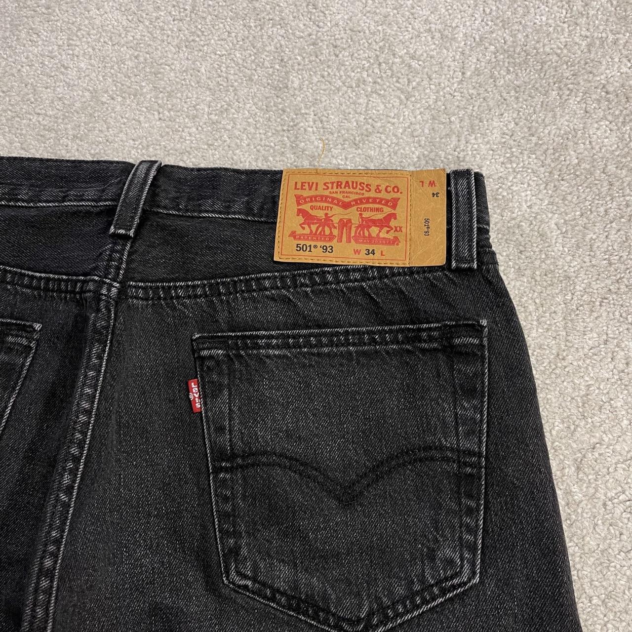 Levi’s 501 Black denim shorts Y2K Cut denim summer festival jean shorts frayed