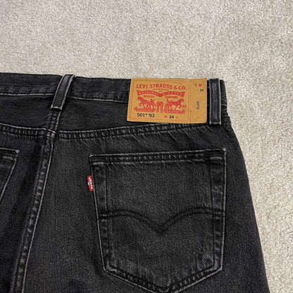 Levi’s 501 Black denim shorts Y2K Cut denim summer festival jean shorts frayed