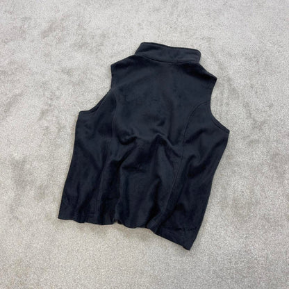 Black Columbia technical fleece gilet XL women's full zip up autumn fall fashion