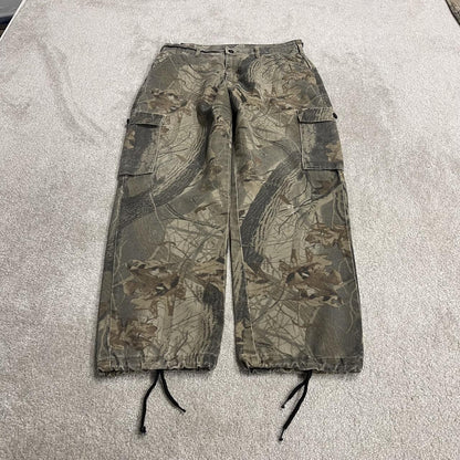 Realtree Liberty baggy camo cargo pants khaki Loose camouflage Y2K hunting utility trousers