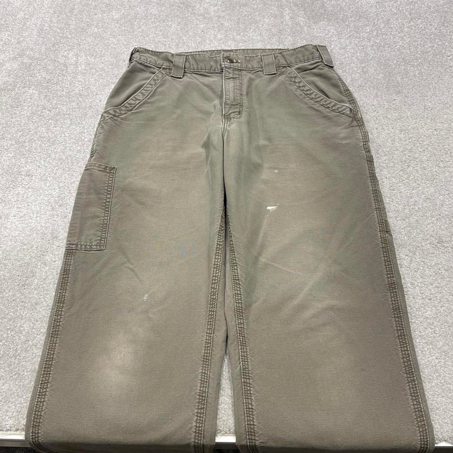 Y2K baggy fit Carhartt work pants wide leg khaki Loose skater cargo carpenter trousers